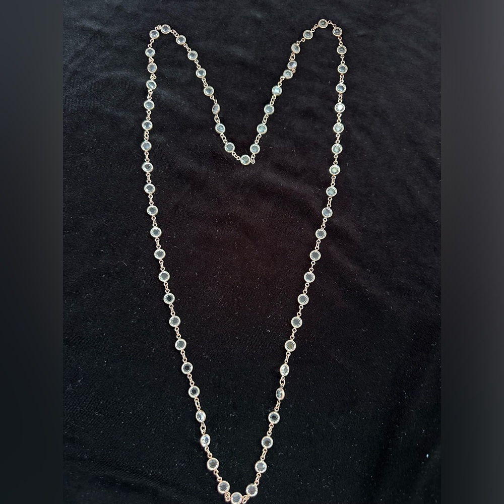 Touchstone Crystal  ‘Chanelle’ Endless 36”  necklace